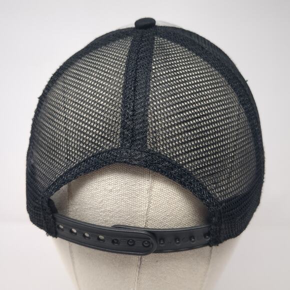 McAllister Montana Snapback Trucker Hat Black OS Adjustable Mesh Back Quilted - Picture 6 of 9